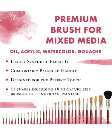 Princeton Velvetouch Series 3950 Paint Brush - 3/8 Inch Blender for Acrylic, Oil, and Watercolor - Buy Online on GoSupps.com