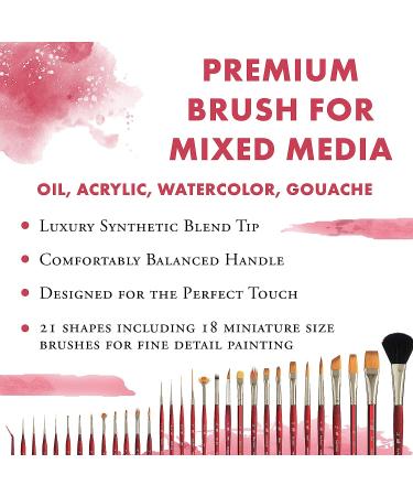 Princeton Velvetouch Series 3950 Filbert Paint Brush - Size 8 | Ideal for Acrylic, Oil, and Watercolor Painting - Buy Online on GoSupps.com