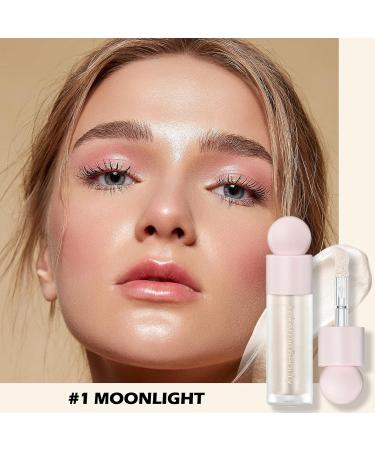 Erinde Liquid Highlighter Makeup Stick Natural Glossy Finish Lightweight & Blendable Cruelty-Free | 2-Pack Face Illuminator - Buy Online on GoSupps.com