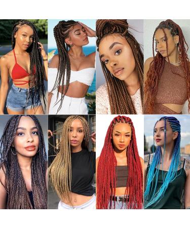 Xusuperb Pre-Stretched Braiding Hair - Ombre Brown 26 Easy Braids Extensions | 6 Packs Soft Yaki-Textured Kanekalon Hair (T1B/30#) - Buy Online on GoSupps.com