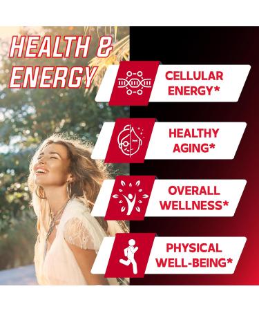 DEDICAD Urolithin A Supplement 1000mg with NAD+, CoQ10, Resveratrol and 4 More for Men & Women - 60 Capsules for 30 Days - Buy Online on GoSupps.com