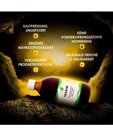  Tasnim Cold-pressed black cumin oil 500ml unfiltered premium quality pure natural additive-free organic oil - Buy Online on GoSupps.com