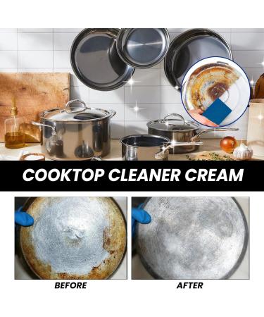 Cooktop and Stove Top Cleaner Kit - Glass Cook Top Cleaner and Polish Powerful Cookware Cleaner Ceramic and Glass Cooktop Cleaner For Glass Ceramic And Induction Cook Tops 120ML (1PC) - Buy Online on GoSupps.com