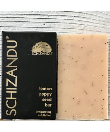 Organic Lemon Poppy Seed Bar Soap | 100% Pure Natural Exfoliating Luxury | Herbal Skin Detox with Essential Oils | 4 oz - Buy Online on GoSupps.com