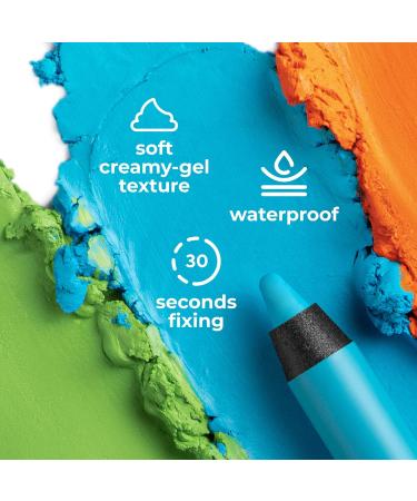 Lamel Oh My Color Gel Eye Liner - Long-Lasting, Waterproof & High Pigmented - Hypoallergenic, Fragrance-Free - Professional Look - Cruelty Free - N.401 Blue - Buy Online on GoSupps.com
