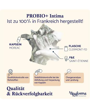 Apyforme Probiotics for Women Vaginal Health - 40 Billion CFU - 4 Lactobacillus Strains - 100% French - Probio+ Intima - Buy Online on GoSupps.com