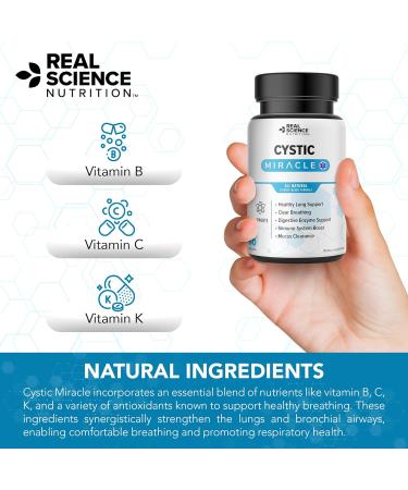 Real Science Nutrition Offers Cystic Miracle - A Natural Supplement to Breathe Easier, Enhance Lung Health, and Improve Well-Being - Buy Online on GoSupps.com