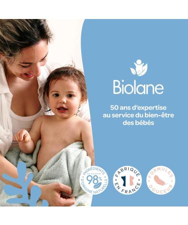 BIOLANE - Huile Lavante Dermo-protectrice - Bain B b - Peaux s ches et sensibles - Corps et cheveux - Soin apaisant - Sans savon - 96% d'Origine Naturelle - 500 ml - Fabriqu en France - Buy Online on GoSupps.com