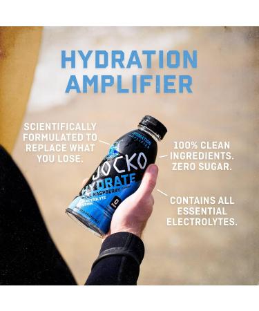 Jocko Fuel Hydrate Electrolyte Drinks - Sports Hydration Amplifier - Scientifically Formulated Electrolyte Blend Fruit Punch + Lemon-Lime 16 Oz (24 Pack) - Buy Online on GoSupps.com