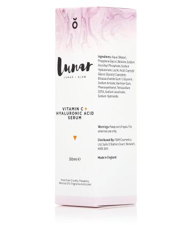 Buy Lunar Glow Vitamin C Hyaluronic Acid Serum - Natural Anti-Aging Face Serum 1 fl oz (30ml) | International Shipping Available - Buy Online on GoSupps.com