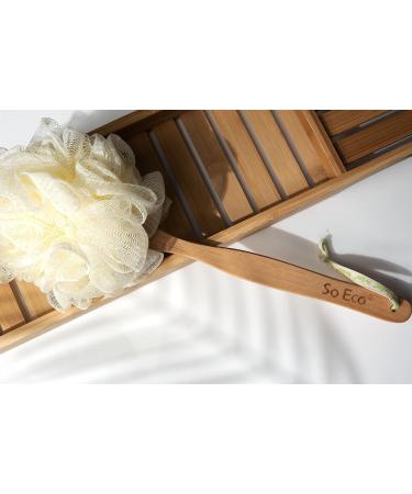 White Long Handle Shower Pouf - So Eco (80 40 036) - Buy Online on GoSupps.com