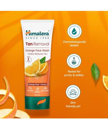 Himalaya Tan Removal Orange Face Wash 100ml - Buy Online on GoSupps.com