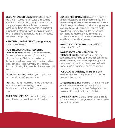 Wampole Melatonin 10 mg Gummies Maximum Strength Helps Improve Sleep Bonus Size 100 gummies - Buy Online on GoSupps.com