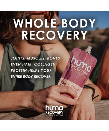 Huma Recovery Protein Smoothie 6 Pack of 15g Collagen & Whey Post Workout Drink Electrolytes & Real Fruit Mixed Berry 4.97 oz - Buy Online on GoSupps.com