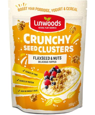  Linwoods Linwoods 200g Crispy Seed Cluster - 3 Cluster - 1 x Flaxseed & Nut Seeds 1 x Pumpkin & Chia Seeds 1 x Flaxseed & Cranberry Seed - Buy Online on GoSupps.com