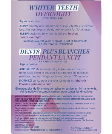 Crest Whitening Emulsions + Overnight Freshness Leave-on Teeth Whitening Treatment 29mL - Buy Online on GoSupps.com