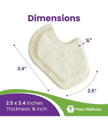 Premium 1/4 Thick Adhesive Felt Sesamoiditis Pads for Ball of Feet Pain - 12 Pieces (Right Foot) - Buy Online on GoSupps.com