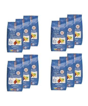 Valfleuri Pack of 12 pastas - HVE range "Penne" - 500g bag