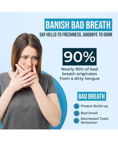 Buy Stainless Steel Tongue Cleaner & Scraper - Cure Bad Breath | Hygienic & Medical Grade for Adults & Kids | 2 Pcs 30g - Buy Online on GoSupps.com