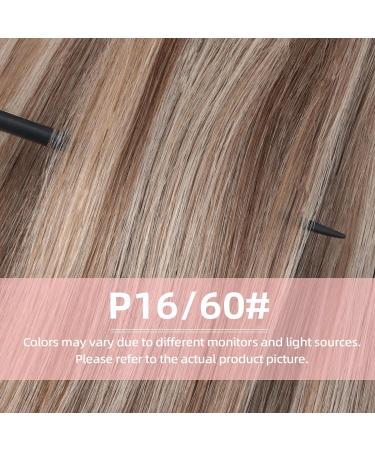 Vlasy Clip in Hair Extensions Human Hair 14 Inch (70 g) P16/60# - Seamless & Natural Thick Weft for Women - Buy Online on GoSupps.com