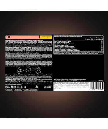 ESN EAA Amino Powder Tropical Punch 2x500g | Vegan 8 Essential Amino Acids + Free Shaker | Premium Quality Made in Germany - Buy Online on GoSupps.com