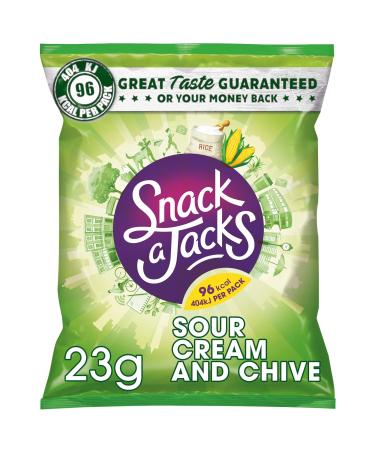Snack A Jacks Sour Cream & Chive Snacks - 24x23g