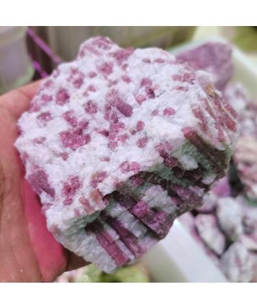 Reiki Crystal 80-560g 1pcs Natural Tourmaline of Plum Blossom Crystal Cluster Specimen Stones for Teaching Dream Home Decor Can be Used for Crystal Cluster (Size : 110-140g) - Buy Online on GoSupps.com