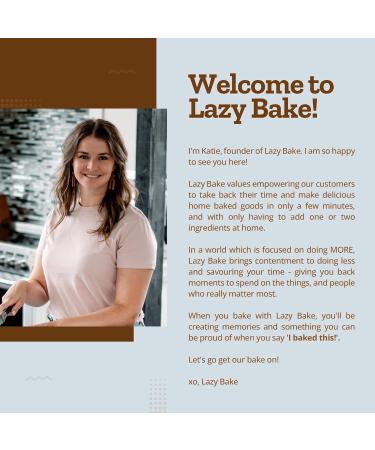 Lazy Bake Brownie Mix. Create Fresh and Delicious Chocolate Chip Brownies at Home. Baking Mix for Dessert and Snacks For Adults and Kids. Made in Canada. 430g (Pack of 1) - Buy Online on GoSupps.com