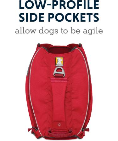 Luffwear Drinking Bag for Large Dogs - 2x600ml Water Bottles Adjustable Size L/XL Red Currant - Perfect for Active Breeds - Buy Online on GoSupps.com