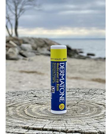 Dermatone Lip Balm SPF 30 - Long Lasting Protection & Moisturizing - 0.15 Oz Pack of 3 - Buy Online on GoSupps.com