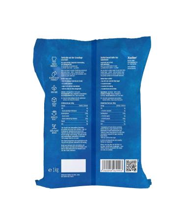 Xucker Basic Xylitol Sugar 2x1kg Refill Bags - Calorie-Reduced Tooth-Friendly Sweetener for Cooking & Baking - Natural Sugar-Free Alternative - Buy Online on GoSupps.com