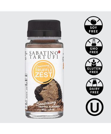Sabatino Tartufi Truffle Zest Seasoning - Gourmet Plant-Based Vegan Powder (1.76 oz) - Buy Online on GoSupps.com