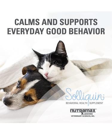 Solliquin Calming Supplement for Dogs & Cats - 75 Ct Chewable Tablets - Buy Online on GoSupps.com