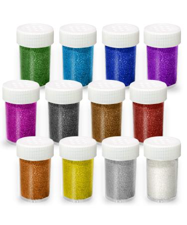 Aslanka 12 10g (120g) colors glitter powder set glitter powder glitter colored glitter powder for tinkering for decoration maps nail art body face (12 * 10g) color 4