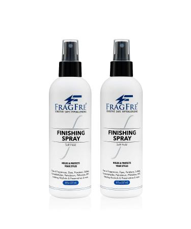 FRAGFRE Hair Finishing Spray 8 oz - Flexible Soft Hold for Sensitive Skin - Fragrance Free & Hypoallergenic - Parabens Free - Quick Dry Formula - Gluten Free Vegan - Buy Online on GoSupps.com
