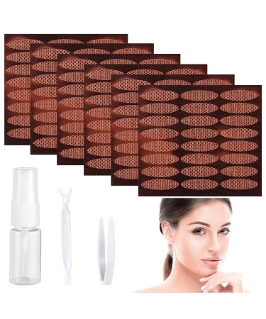 Eyelid Lift Strips 240PCS Invisible Eyelid Tape for Hooded Eyes with Spray Bottle Water-Sticky No-Glue Double Eyelid Stickers Natural Look Waterproof Droopy Eyelids Fix for Women Girl Makeup Cosmetics