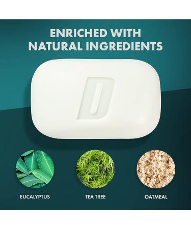 Defense Soap 12pk Oatmeal Bar Soap for Men - All Natural with Tea Tree & Eucalyptus Oil for Healthy Skin | International Shipping Available - Buy Online on GoSupps.com