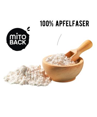 Mitoback Apple Fiber for Baking - 2x400g Vegan & Gluten-Free Apple Flour for Delicious Fresh Pastries & Breads - Buy Online on GoSupps.com