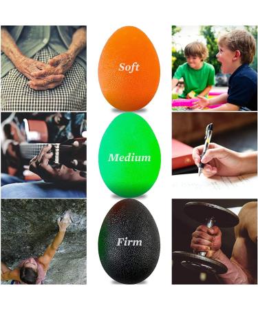 Stress Balls for Adults and Kids - Hand Exercise Squeeze Ball Set - 3 Resistance Levels - Arthritis Therapy & Stress Relief - Buy Online on GoSupps.com