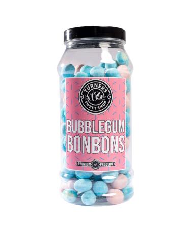 Bubblegum BonBons - 620g by Turners Sweet Shop Traditional Retro Gift Jar Classic Original Pick & Mix Sweets Quality Confectionary Fantastic Gifts for Him Her or Them