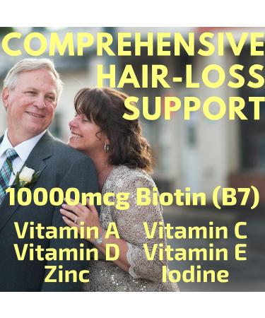 SHIZAM B-Complex 10000mcg Biotin Gummies for Hair Growth & Energy Boost - Kids Men Women | Vitamin B12 B9 B7 B6 B5 E D A Zinc & Iodine Supplement - Buy Online on GoSupps.com