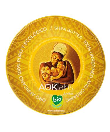 Aoklabs shea butter 100% pure unaffected intensive care for cosmetics skin hair fairtrade shea butter made of ghana shea butter organic body butter for all skin types shea butter organic (100 ml) 100 g (1 Pack)