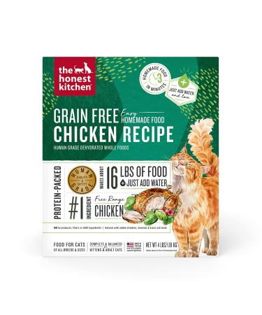 The Honest Kitchen Dehydrated Grain Free Chicken Cat Food 4 Pound (Pack of 1) - Buy Online on GoSupps.com