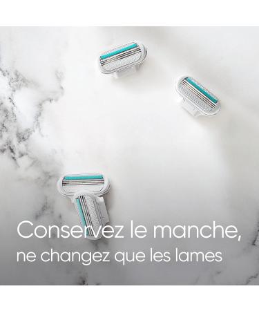 Gillette Venus Deluxe Smooth Sensitive Blade Refills X4 For Women 3 Blades - Buy Online on GoSupps.com