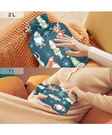 Christmas Gnome Hirsch Heat Bottle - 1L Hot Pack for Pain Relief & Cold Therapy | International Shipping Available - Buy Online on GoSupps.com