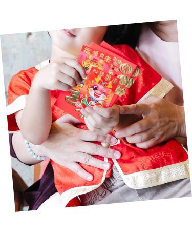 ABOOFAN 60pcs New Year Red Envelopes Money Gift Cash Packets Wedding Red Envelopes 2024 Dragon Year Red Packet Red Money Bag Li Xi Red Gifts Dragon Year Envelope Card Personality Paper - Buy Online on GoSupps.com