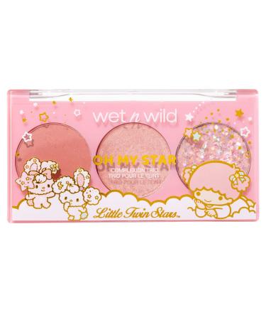 Wet n Wild Little Twin Stars Oh My Star Makeup Palette, Complexion Trio Pink, Cotton Candy, 0.23 Oz