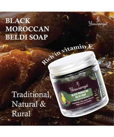 Yauvanya Black Moroccan Beldi Soap - 100 gms - Buy Online on GoSupps.com