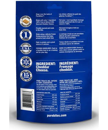Pure Bites Freeze-Dried Cheddar Cheese Dog Treats - 4.2 oz (120 g) - Buy Online on GoSupps.com