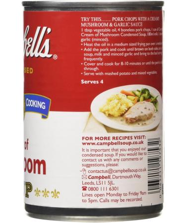 Campbells Condensed Cream of Mushroom Soup 295g - Buy Online on GoSupps.com